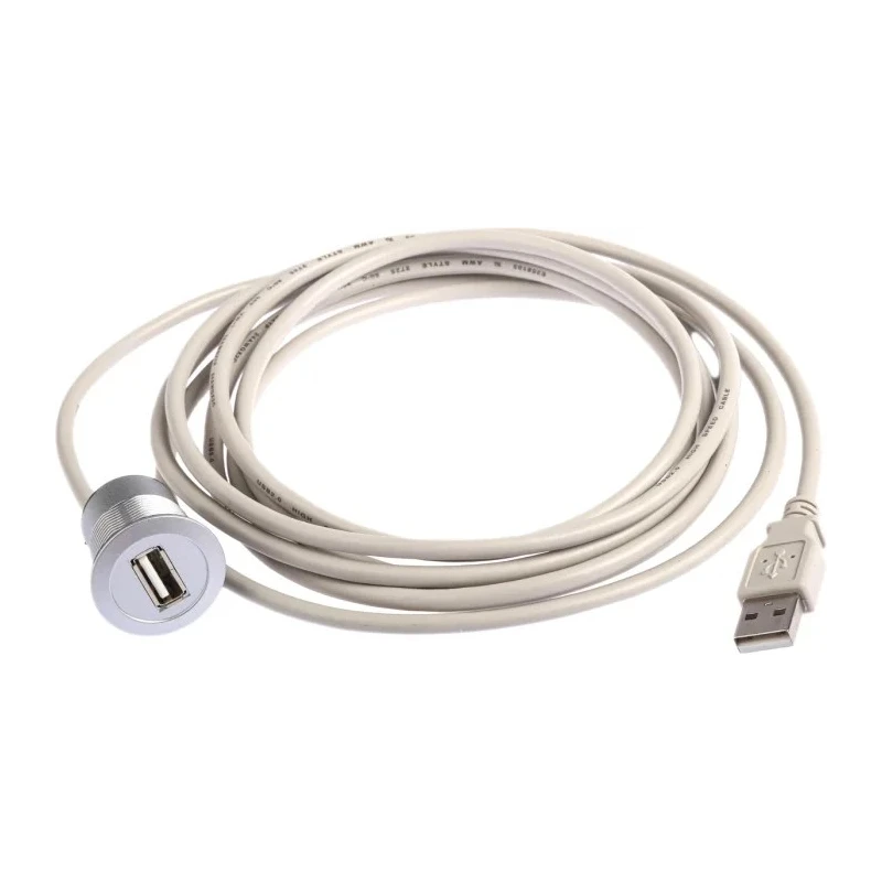 HARTING USB Cable Female USB Type A to Female USB Type A Grey Polyamide 3m 09454521924