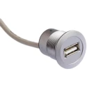 HARTING USB Cable Female USB Type A to Female USB Type A Grey Polyamide 3m 09454521924