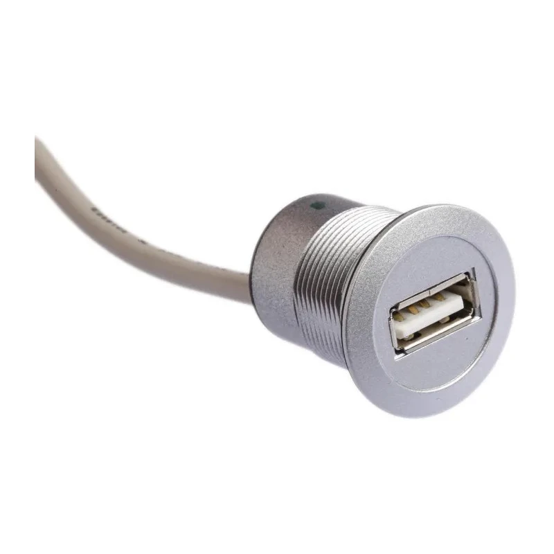 HARTING USB Cable Female USB Type A to Female USB Type A Grey Polyamide 3m 09454521924