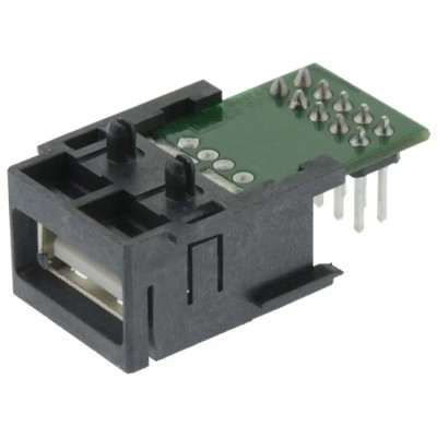 HARTING Right Angle Through Hole Female 1 Port USB Type A IP20 USB Connector USB 2.0 09455411902