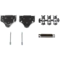 MH Connectors 25 Way Straight D-Sub Connector 250V 5A Steel Housing MHDM25-DM25P-K