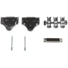 MH Connectors 25 Way Straight D-Sub Connector 250V 5A Steel Housing MHDM25-DM25P-K