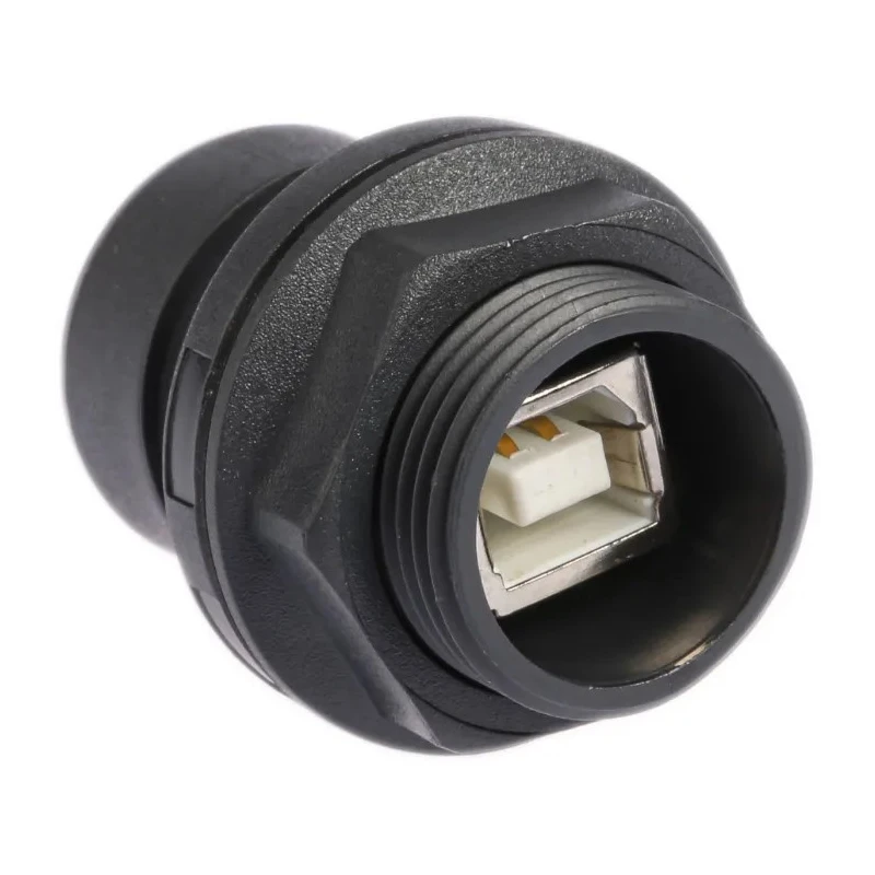 Bulgin USB Connector Panel Mount 30° Female 4 Port USB Type A to B IP66 IP68 USB 2.0 PXP6042/A