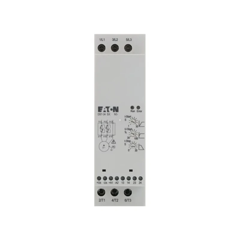 Eaton DS7 Soft Starter, Soft Start, 460V AC, 11 kW, 3 Phase, IP20 DS7-342SX024N0-N 134931 DS7-342SX024N0-N