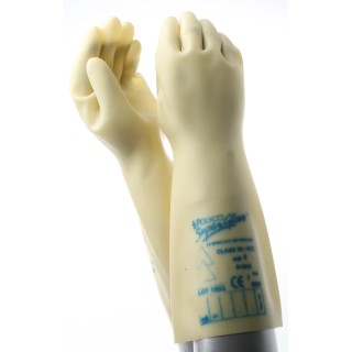 Polyco Healthline Electricians Gloves Yellow Latex Electrical Insulating Gloves Size 8 RE00360/08