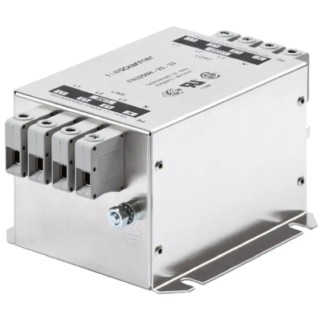 Schaffner Chassis Mount EMI Filter, Terminal Block, 3 Phase, 8 A, 480V AC, 60Hz FN3256