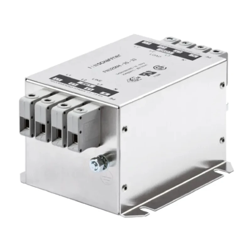 Schaffner Chassis Mount EMI Filter, Terminal Block, 3 Phase, 8 A, 480V AC, 60Hz FN3256