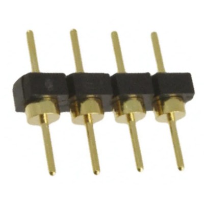 Samtec BBL Series Straight Through Hole Pin Header 4 Contact 2.54 mm Pitch 1 Row Unshrouded BBL-104-G-F