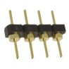 Samtec BBL Series Straight Through Hole Pin Header 4 Contact 2.54 mm Pitch 1 Row Unshrouded BBL-104-G-F