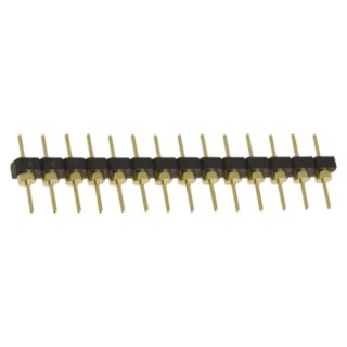 Samtec BBL Series Straight Through Hole Pin Header 14 Contacts 2.54 mm Pitch 1 Row Unshrouded BBL-114-G-E