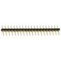 Samtec BBL Series Straight Through Hole Pin Header, 20 Contacts, 2.54 mm Pitch, 1 Row, Unshrouded BBL-120-G-F