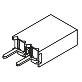Samtec BCS Series Straight Through Hole PCB Socket, 2-Contact, 1 Row, 2.54 mm Pitch, 475 V, 4.6 A Current BCS-102-L-S-TE