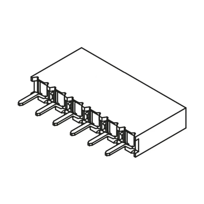 Samtec Board-to-Board 6-Contact 1 Row 2.54 mm Pitch Straight Through Hole PCB Socket, Liquid Crystal Polymer BCS-106-L-S-TE