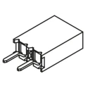 Samtec BCS Series Straight Through Hole PCB Socket, 2-Contact, 1 Row, 2.54 mm Pitch, Through Hole Mount BCS-102-L-S-TE