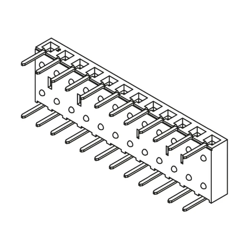 Samtec PCB Socket Right Angle Through Hole, 12-Contact, 1 Row, 2.54 mm Pitch, 5.9 A, 450 V BCS-112-L-S-HE