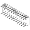 Samtec PCB Socket Right Angle Through Hole, 12-Contact, 1 Row, 2.54 mm Pitch, 5.9 A, 450 V BCS-112-L-S-HE