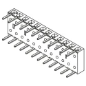 Samtec BCS Series Right Angle Through Hole PCB Socket, 12-Contact, 1 Row, 2.54 mm Pitch, 5.9A, 450V BCS-112-L-S-HE