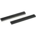Samtec BCS Series Straight Through Hole PCB Socket, 22-Contact, 1 Row, 2.54 mm Pitch, Solder Termination BCS-122-L-S-TE