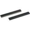 Samtec BCS Series Straight Through Hole PCB Socket, 22-Contact, 1 Row, 2.54 mm Pitch, Solder Termination BCS-122-L-S-TE