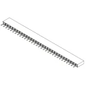 Samtec BCS Series 32-Contact, 1 Row Straight Through Hole PCB Socket, 2.54 mm Pitch, 475V, 4.6A BCS-132-L-S-TE