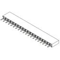 Samtec BCS Series Straight Through Hole PCB Socket 20-Contact 1 Row 2.54 mm Pitch Solder BCS-120-L-S-TE