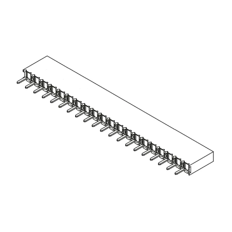 Samtec BCS Series Straight Through Hole PCB Socket 20-Contact 1 Row 2.54 mm Pitch Solder BCS-120-L-S-TE