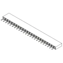 Samtec BCS Series Straight Through Hole PCB Socket 24-Contact 1 Row 2.54 mm Pitch Solder BCS-124-L-S-TE