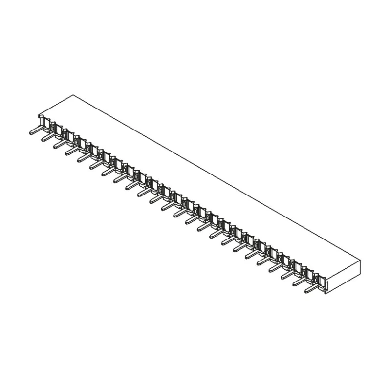 Samtec BCS Series Straight Through Hole PCB Socket 24-Contact 1 Row 2.54 mm Pitch Solder BCS-124-L-S-TE