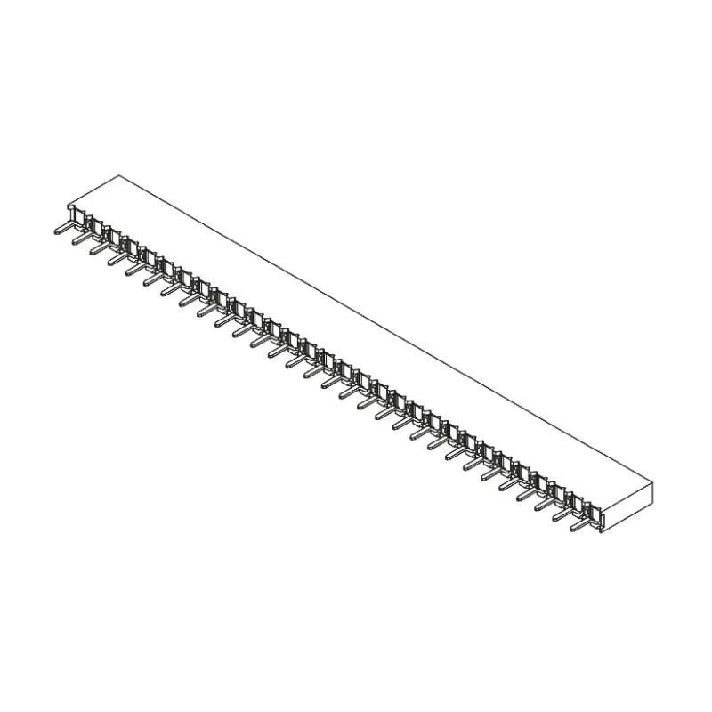 Samtec BCS Series Straight Through Hole PCB Socket, 30-Contact, 1 Row, 2.54 mm Pitch, 4.6A, 475V, Through BCS-130-L-S-TE
