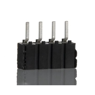 Samtec CES Series 4-Contact Straight Through Hole PCB Socket 2.54 mm Pitch, 5.5A Current CES-104-01-T-S