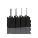 Samtec CES Series PCB Socket, 4-Contact, Through-Hole Mount, Straight Orientation, 2.54 mm Pitch, 5.5A CES-104-01-T-S
