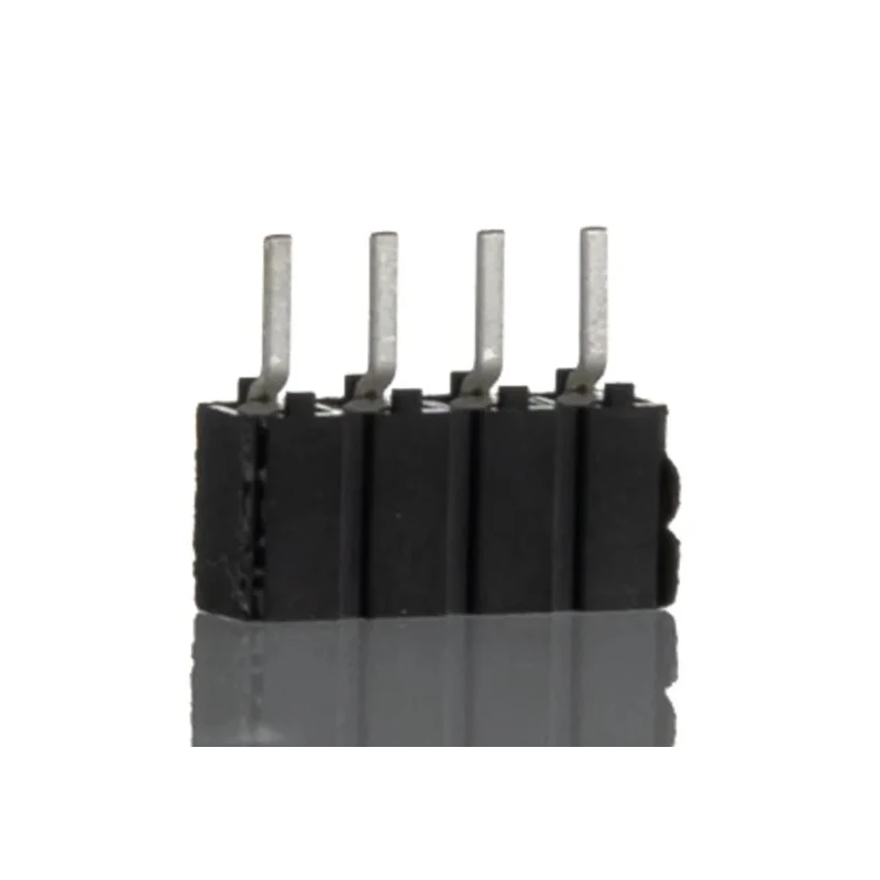 Samtec CES Series PCB Socket, 4-Contact, Through-Hole Mount, Straight Orientation, 2.54 mm Pitch, 5.5A CES-104-01-T-S