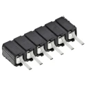 Samtec CES Series Straight Through Hole PCB Socket 6-Contact 1 Row 2.54 mm Pitch Through Hole CES-106-01-T-S