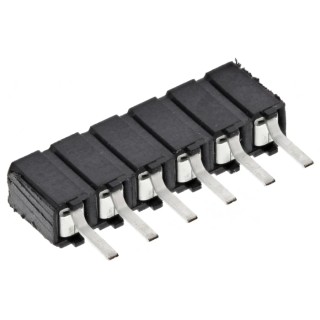 Samtec CES Series Straight Through Hole PCB Socket 6-Contact 1 Row 2.54 mm Pitch Through Hole CES-106-01-T-S