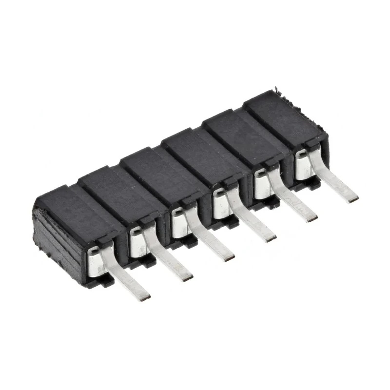 Samtec CES Series Straight Through Hole PCB Socket 6-Contact 1 Row 2.54 mm Pitch Through Hole CES-106-01-T-S