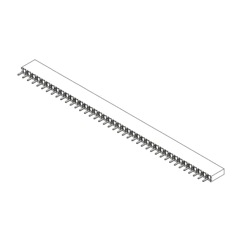 Samtec BCS Series Straight Through Hole PCB Socket 40-Contact 1 Row 2.54 mm Pitch Solder BCS-140-L-S-TE