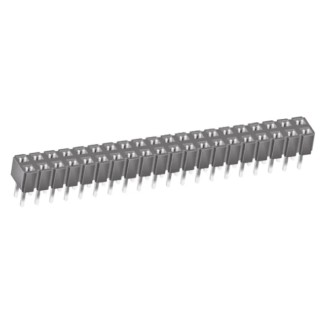 Samtec CES Series Straight Through Hole PCB Socket, 40-Contact, 2 Row, 2.54 mm Pitch, 12A Current, 333V CES-120-01-T-D