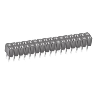 Samtec CES Series Straight Through Hole PCB Socket 32-Contact 2 Row 2.54 mm Pitch Through Hole CES-116-01-T-D