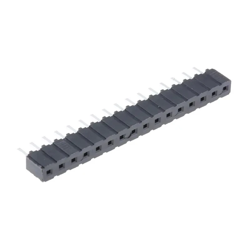 Samtec CES Series Straight Through Hole PCB Socket 16-Contact 1 Row 2.54 mm Pitch 12A Current Rating CES-116-01-T-S