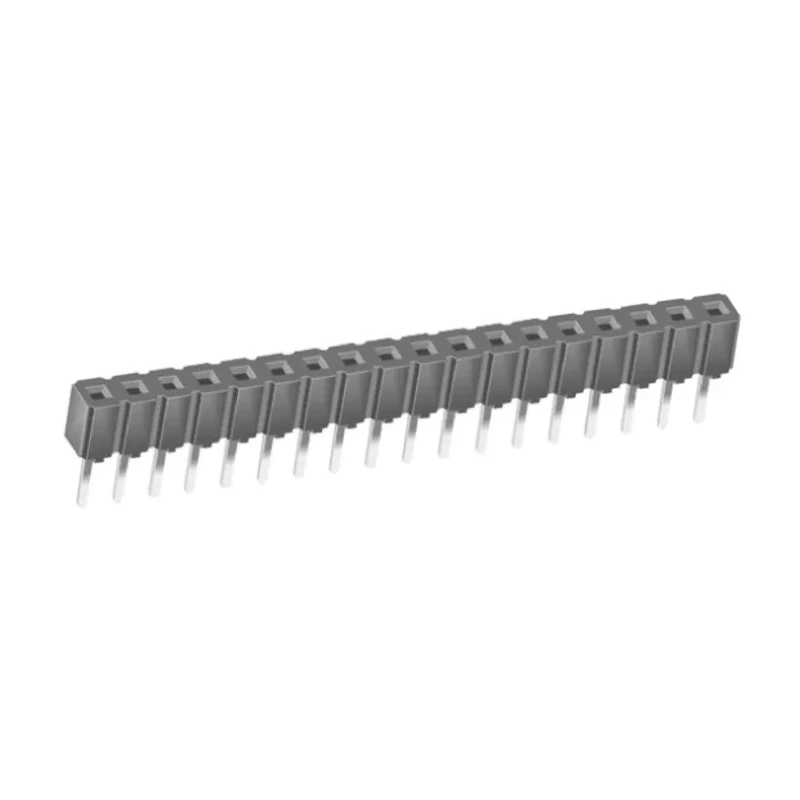 Samtec CES Series Straight Through Hole PCB Socket 18-Contact 1 Row 2.54 mm Pitch Through Hole CES-118-01-T-S