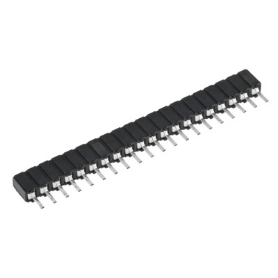 Samtec CES Series Straight Through Hole PCB Socket, 20-Contact, 1 Row, 2.54 mm Pitch, 12A, 333V CES-120-01-T-S