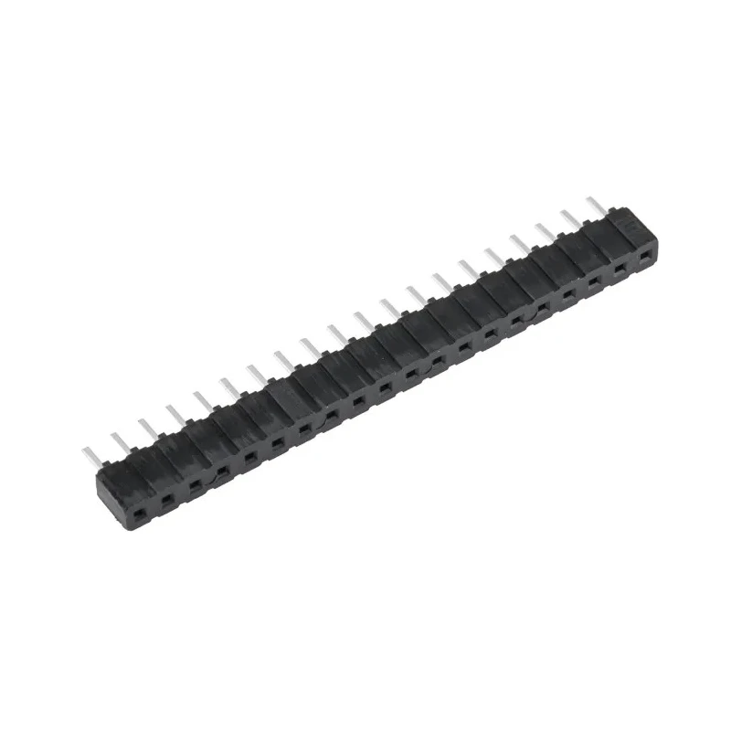 Samtec CES Series Straight Through Hole PCB Socket, 20-Contact, 1 Row, 2.54 mm Pitch, 12A, 333V CES-120-01-T-S