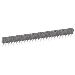 Samtec CES Series Straight Through Hole 26-Contact 1 Row 2.54 mm Pitch PCB Socket CES-126-01-T-S