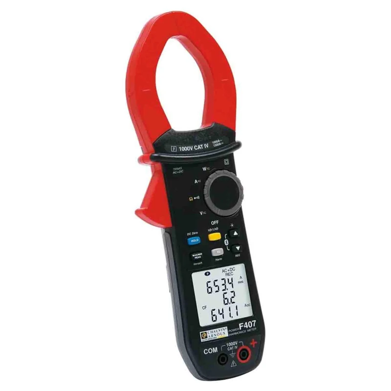 Chauvin Arnoux Power and Harmonics Clamp Meter, 1500 A DC, 1400 V DC, CAT IV, CAT III F407 P01120947