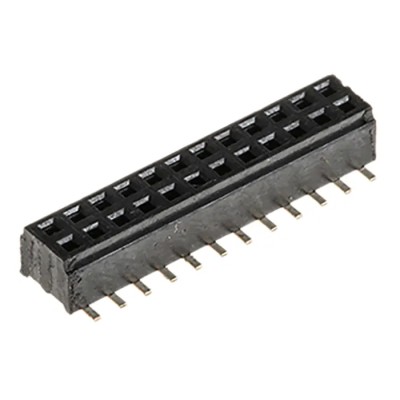 Samtec Straight Surface 24-Contact 2-Row Board-to-Board PCB Socket 1mm Pitch 270V Current 12A CLM-112-02-L-D