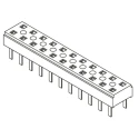 Samtec CLT Series Straight Through Hole PCB Socket 10-Contact 2 Row 2 mm Pitch Solder CLT-105-01-L-D