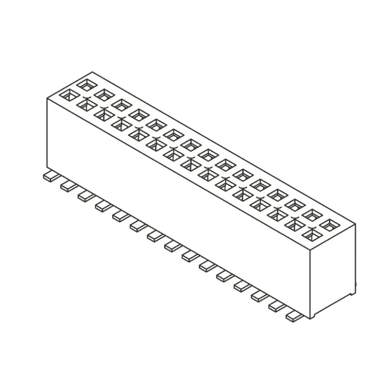 Samtec FLE Series Straight Surface PCB Socket, 20-Contact, 2 Row, 1.27 mm Pitch Surface Mount FLE-110-01-G-DV