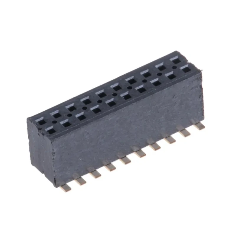 Samtec FLE Series Straight Surface Mount PCB Socket 20-Contact 2 Row 1.27 mm Pitch FLE-110-01-G-DV