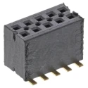 Samtec FLE Series Straight Surface PCB Socket 10-Contact 2 Row 1.27 mm Pitch Surface Mount FLE-105-01-G-DV