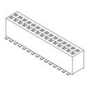 Samtec FLE Series Straight Surface PCB Socket, 50-Contact, 2 Row, 1.27 mm Pitch Surface Mount FLE-125-01-G-DV